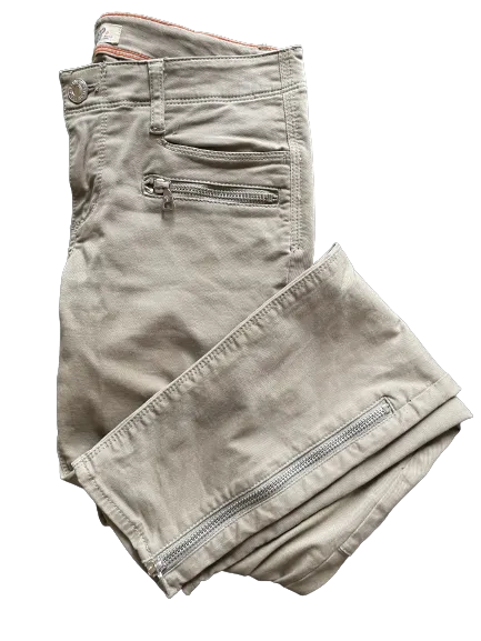 Aritzia TNA Khaki Zipper Pants