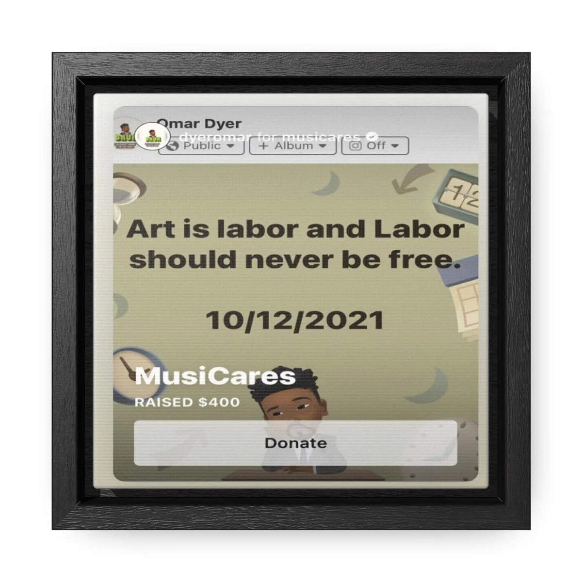 Art is Labor (Musicares) Badge
