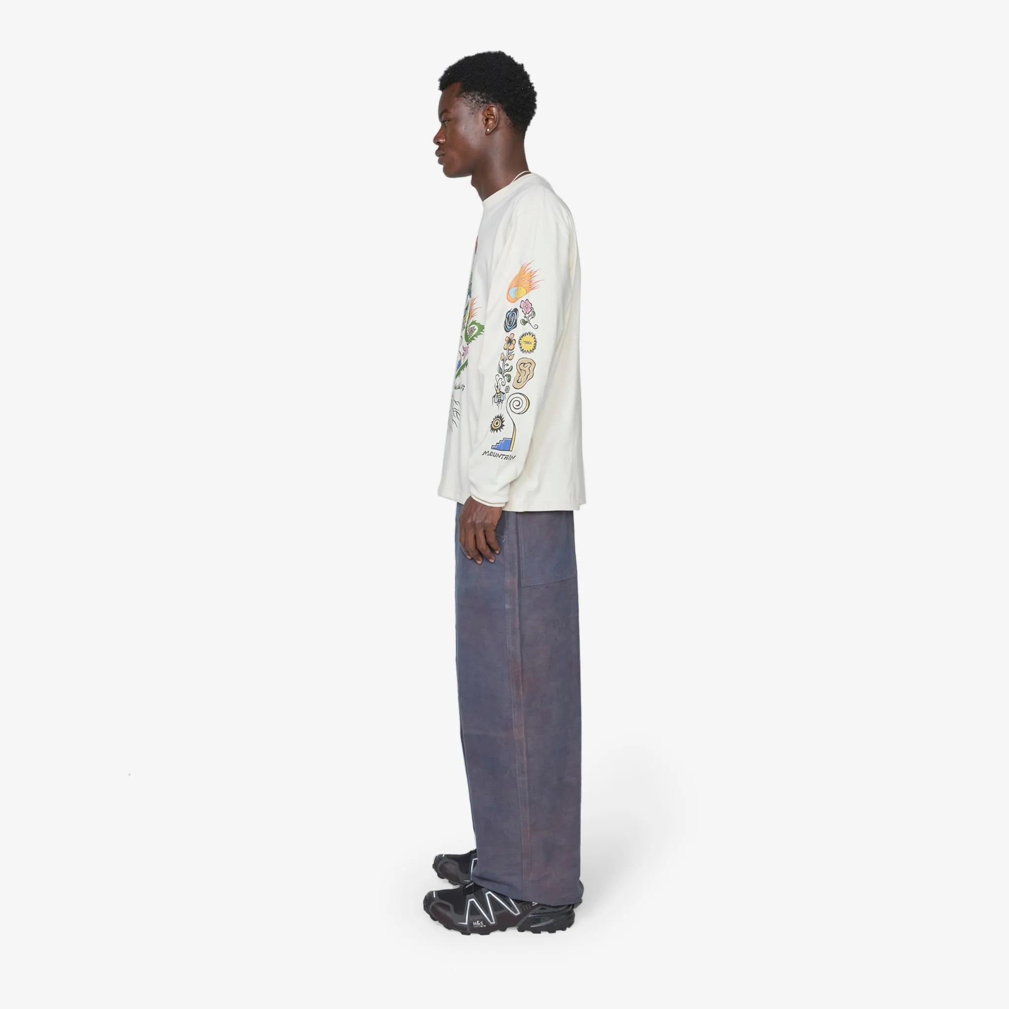 AW24 Document Pants Purple Slub