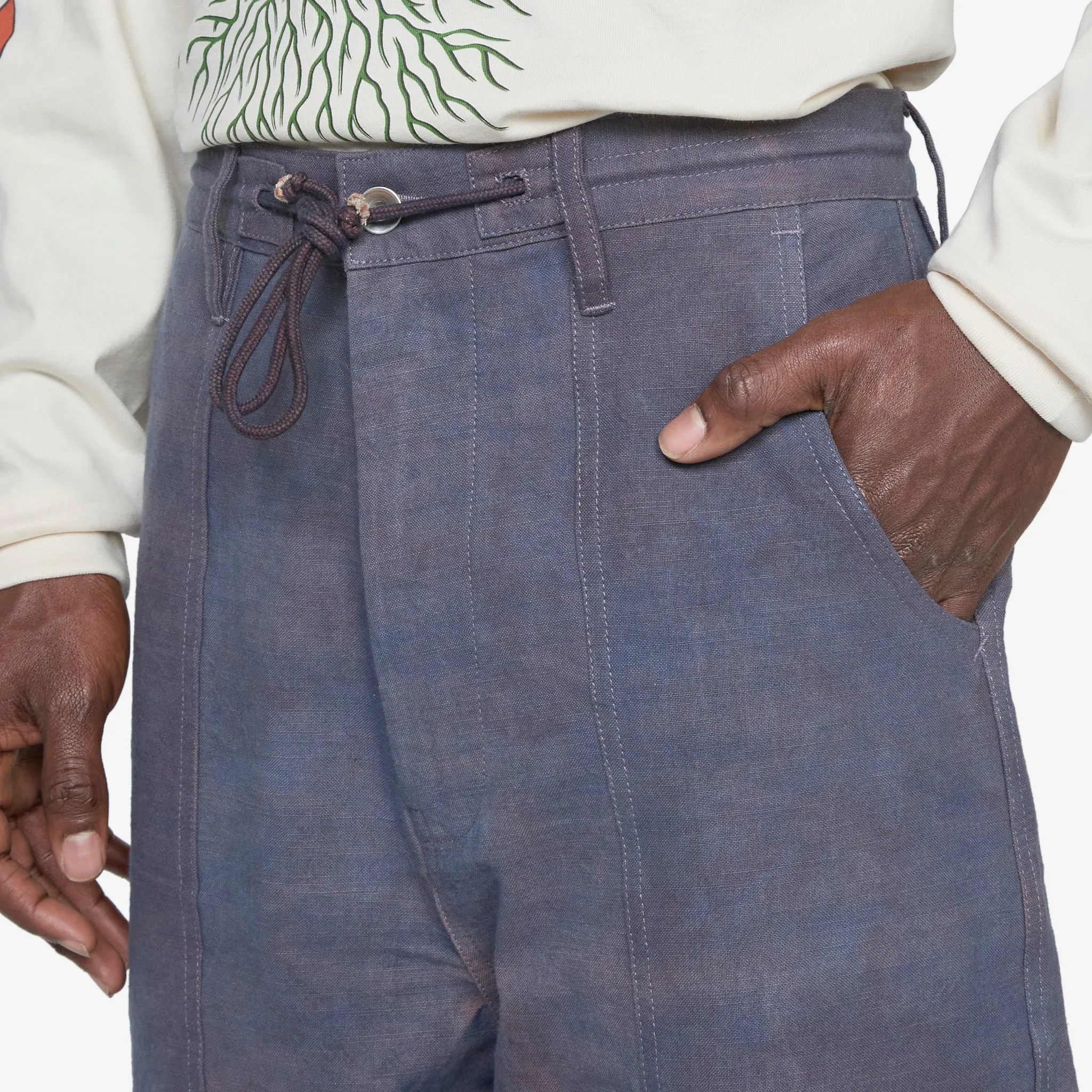 AW24 Document Pants Purple Slub