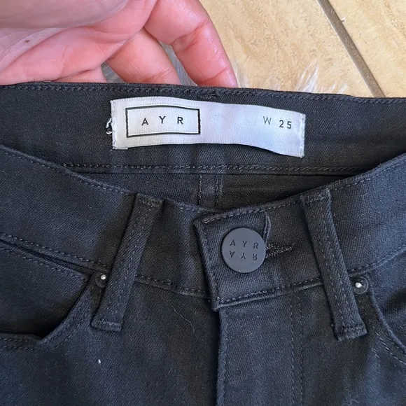 AYR The Zippy Black Skinny Jeans