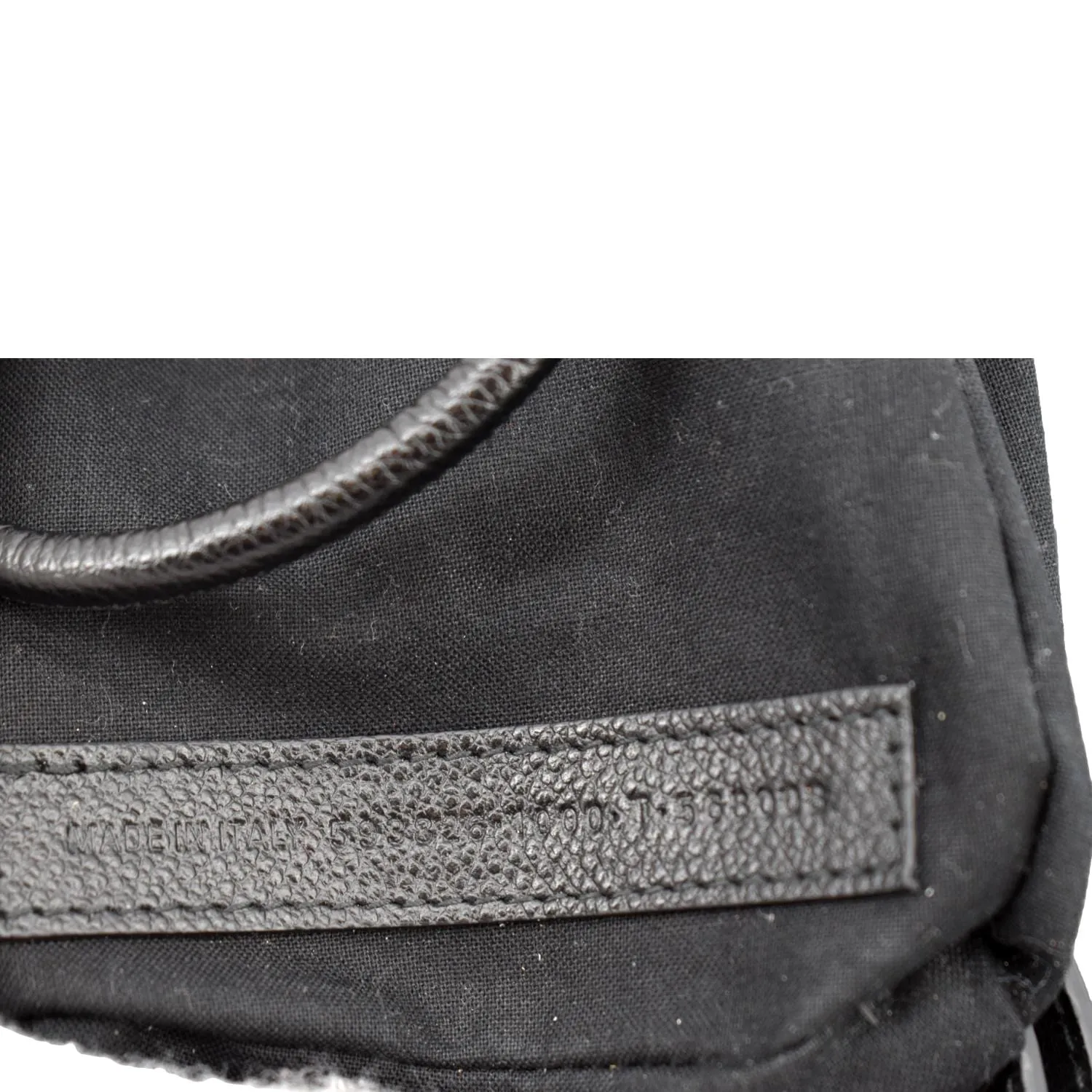 BALENCIAGA Leather Phone Holder Shopping Crossbody Bag Black