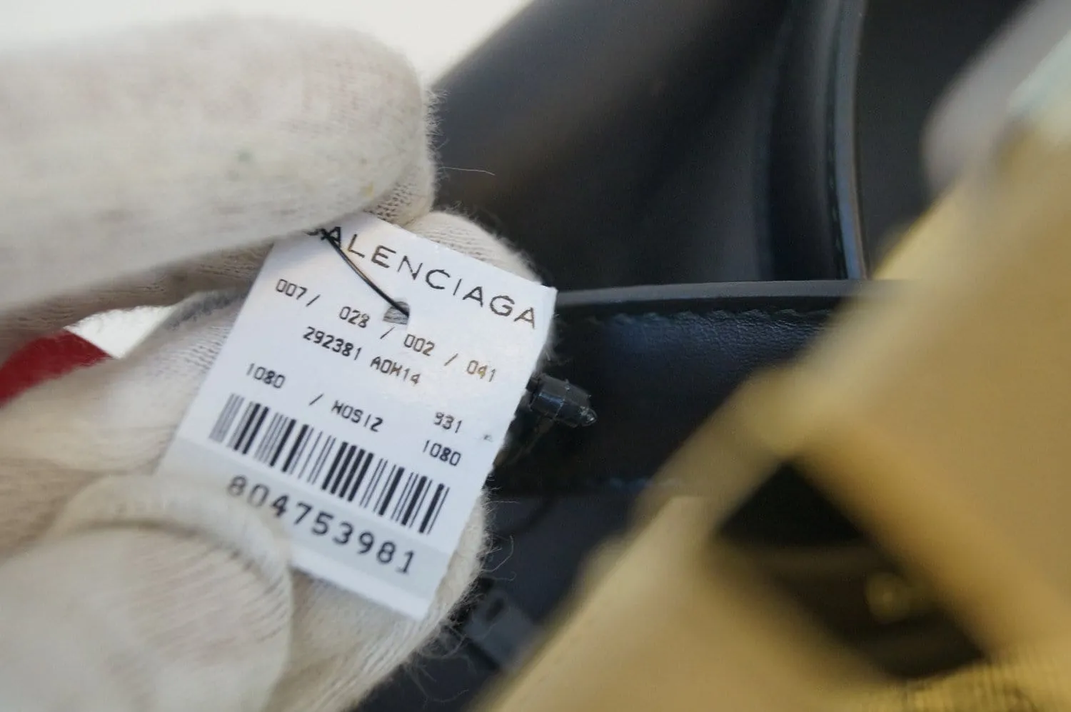 Balenciaga Shoulder Bag Leather Black Beige - Final Call