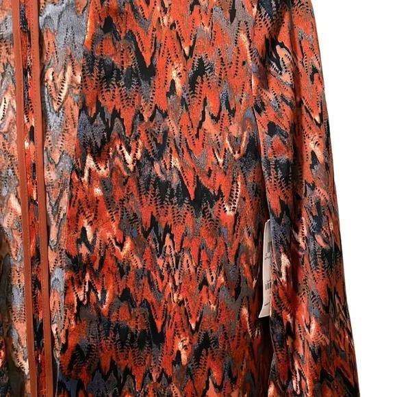 BAR III | Women’s Ikat Print Multicolor Scrunch Sleeve Blazer Size XS
