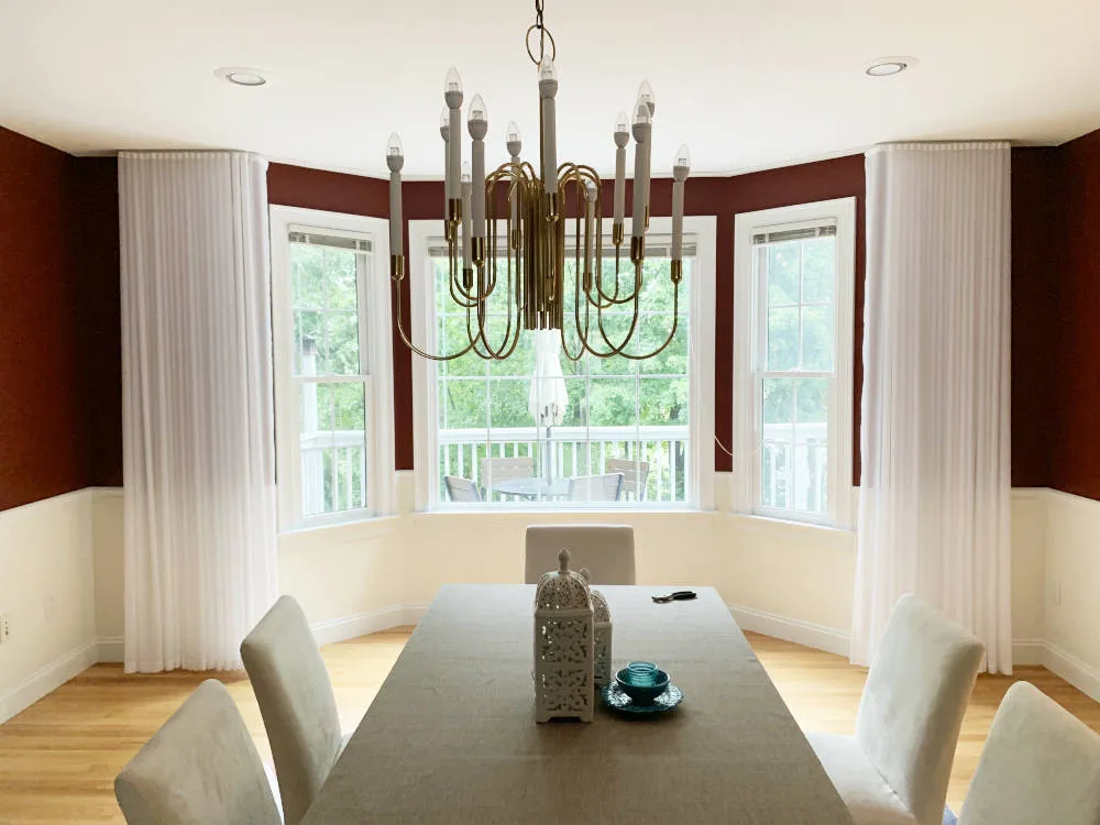 Bay Window Curtain Track Set