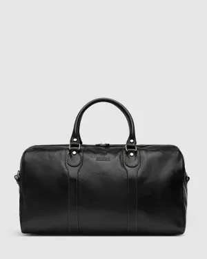 Beltrami Black - Leather Weekender Bag