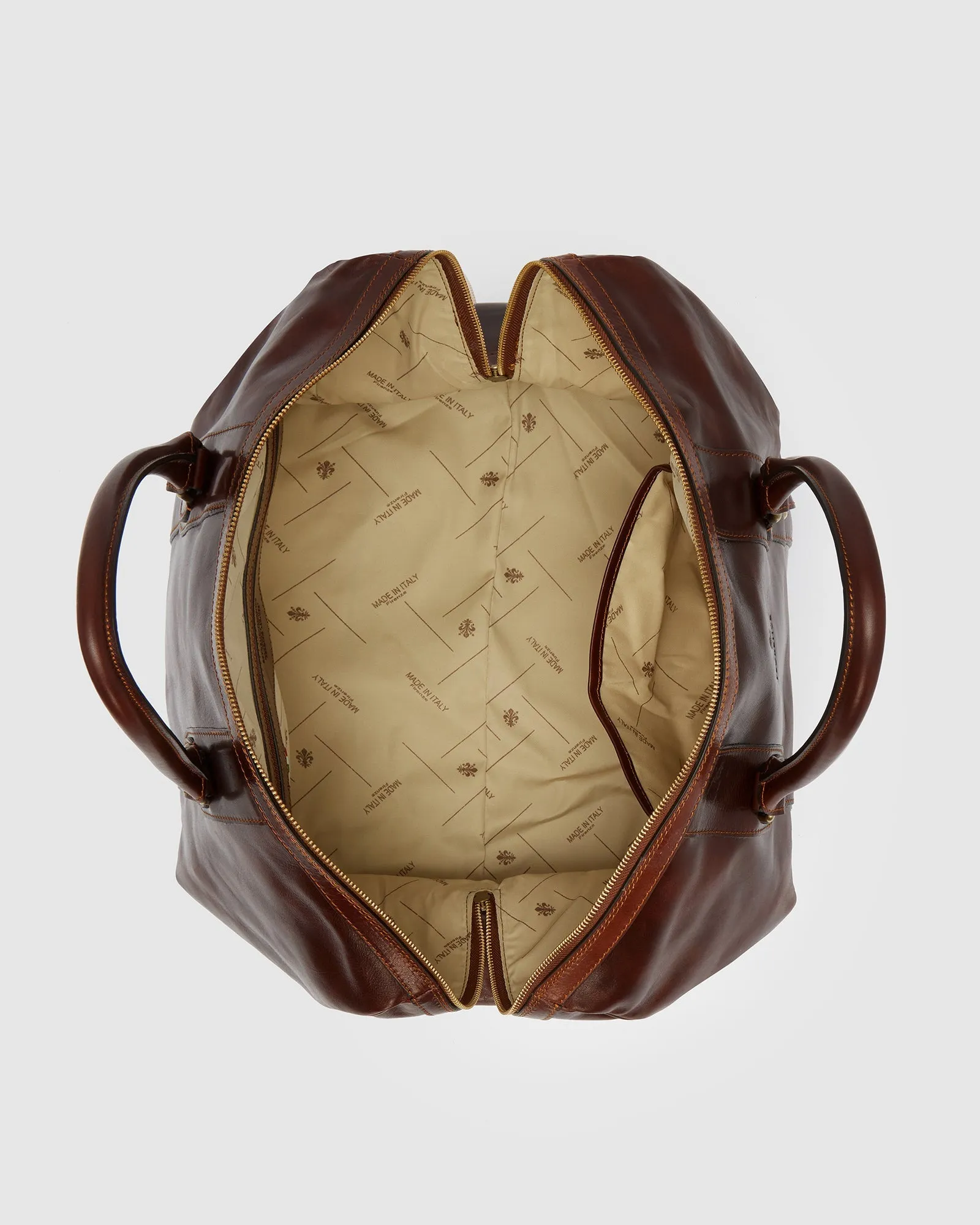 Beltrami Brown - Leather Duffle Bag