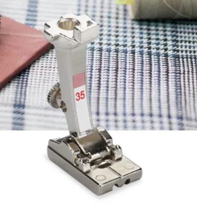 BERNINA Invisible Zipper Foot #35 For an elegant result Sewing in invisible zippers of all sizes The zippers are virtually invisible For 5.5 mm and 9 mm machines