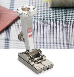 BERNINA Invisible Zipper Foot #35 For an elegant result Sewing in invisible zippers of all sizes The zippers are virtually invisible For 5.5 mm and 9 mm machines