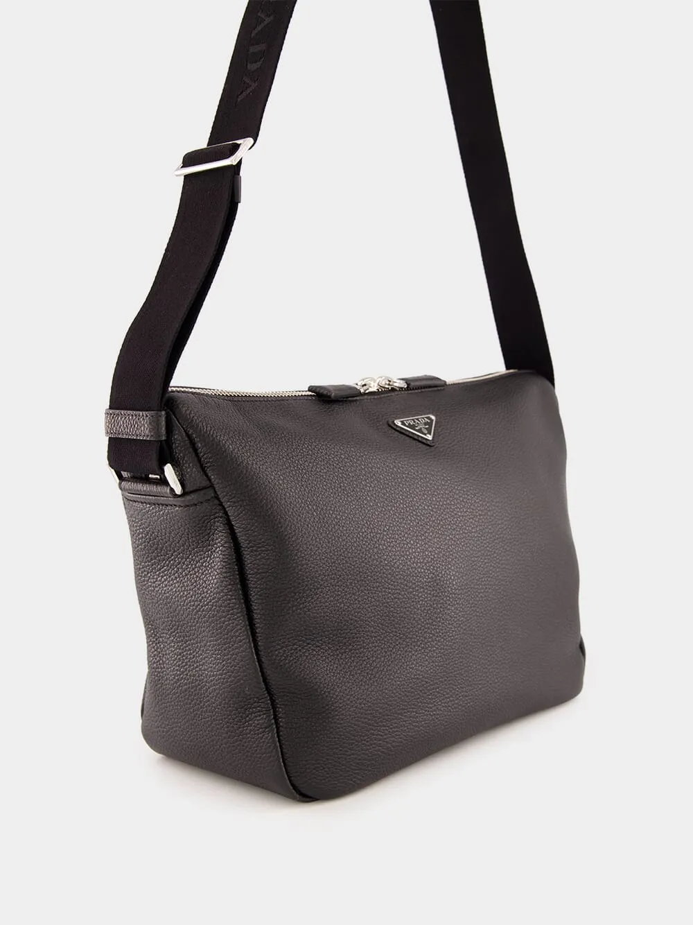 Black Leather Shoulder Bag