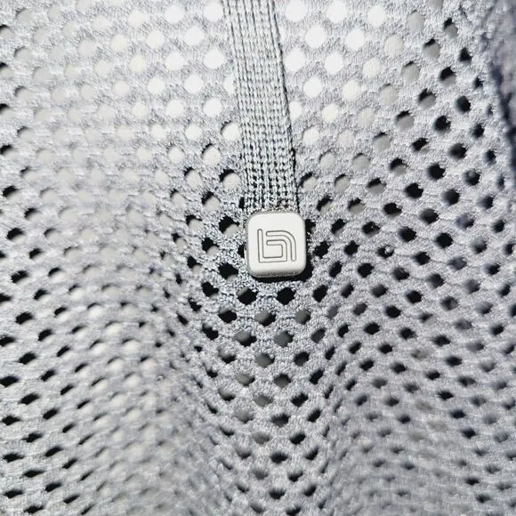 Blanc Noir Hoodie Medium Black Poolside Mesh Thumb Holes Athleisure Activewear