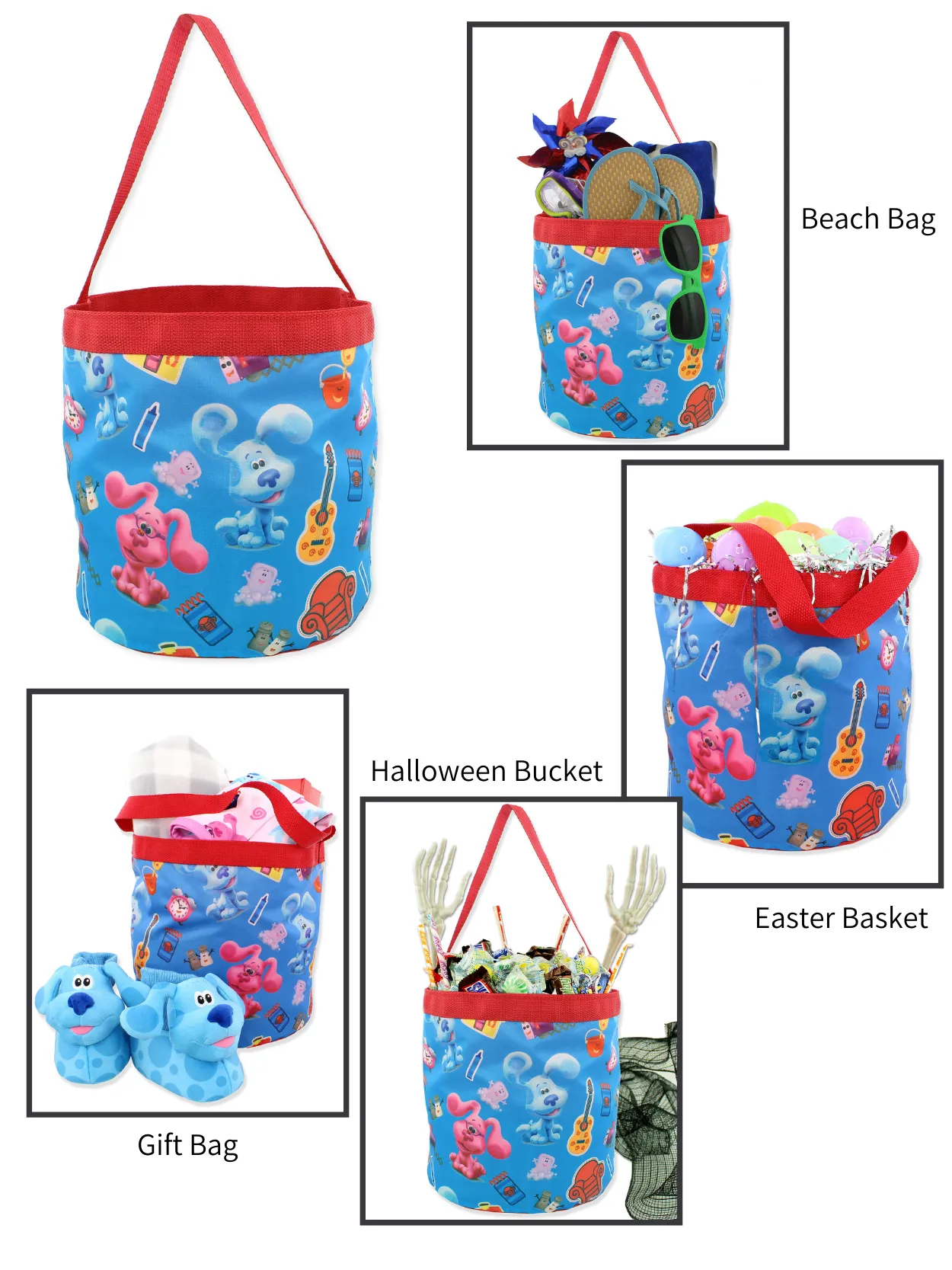 Blues Clues & You Collapsible Bucket Tote Bag