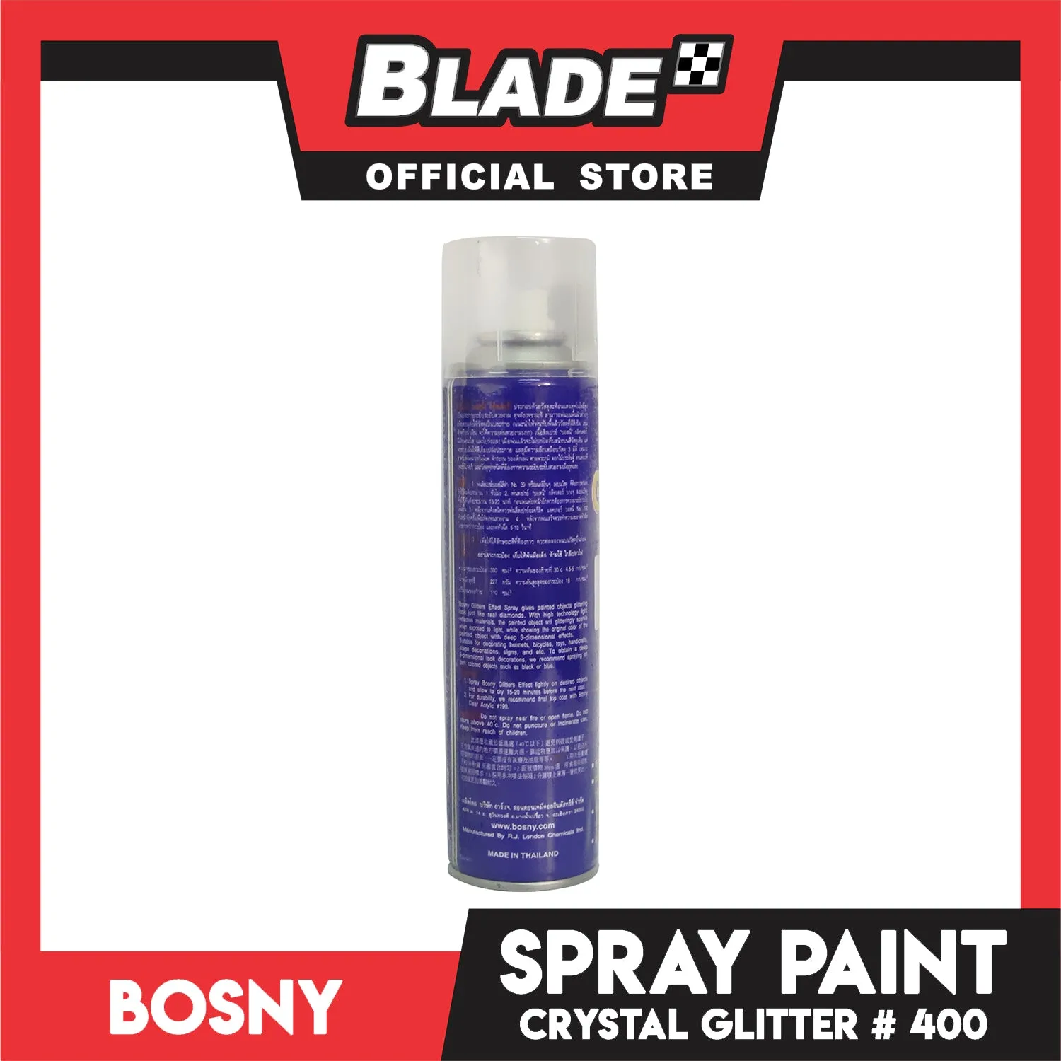 Bosny Spray Paint Glitters Effect Crystal #400 (Finer Metallic Color)