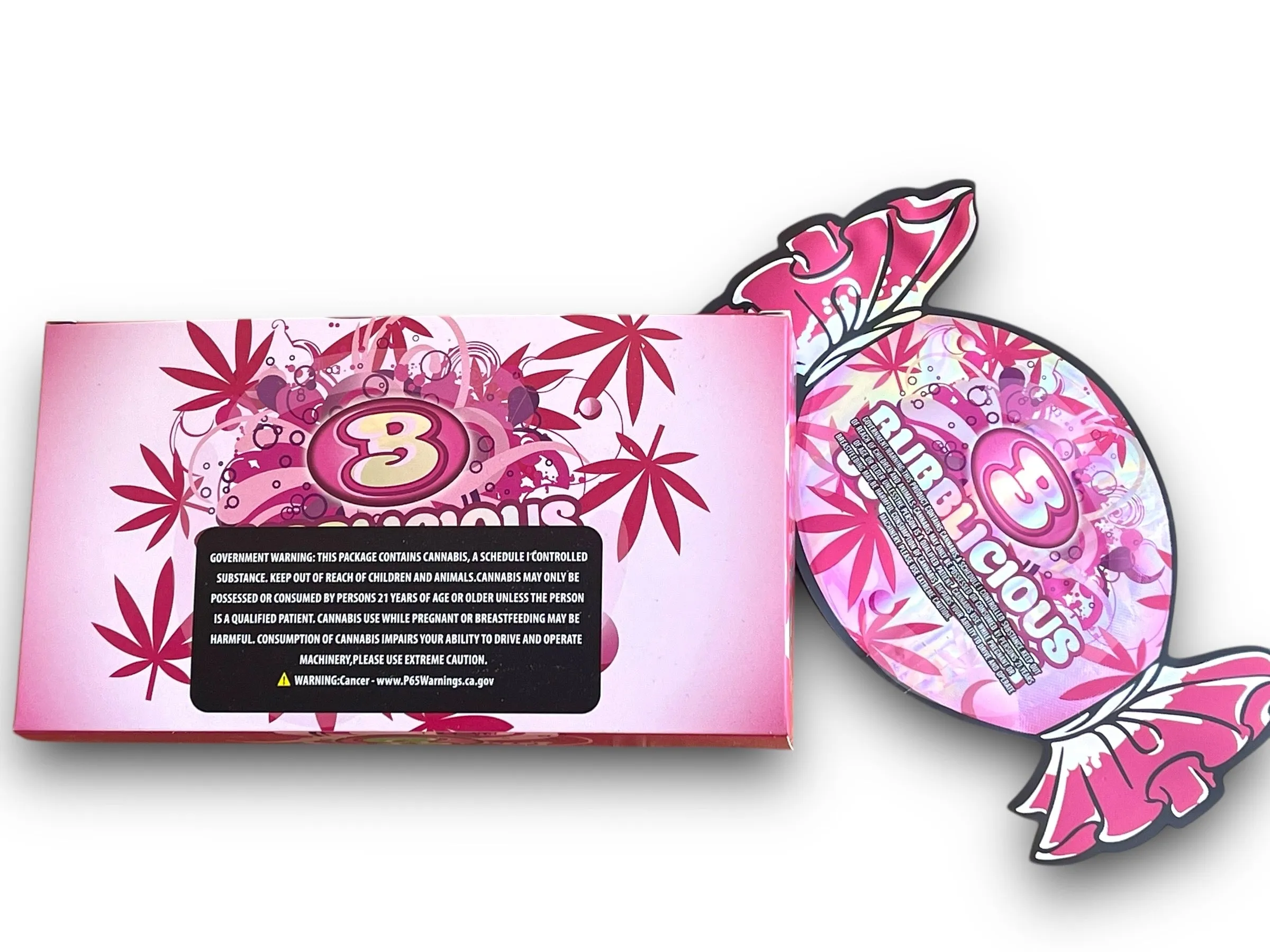 Bubblicious Bubblegum (Sexy Pink) Mylar Bag with Box 3.5 Grams