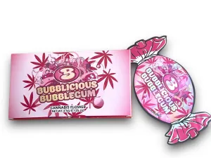 Bubblicious Bubblegum (Sexy Pink) Mylar Bag with Box 3.5 Grams
