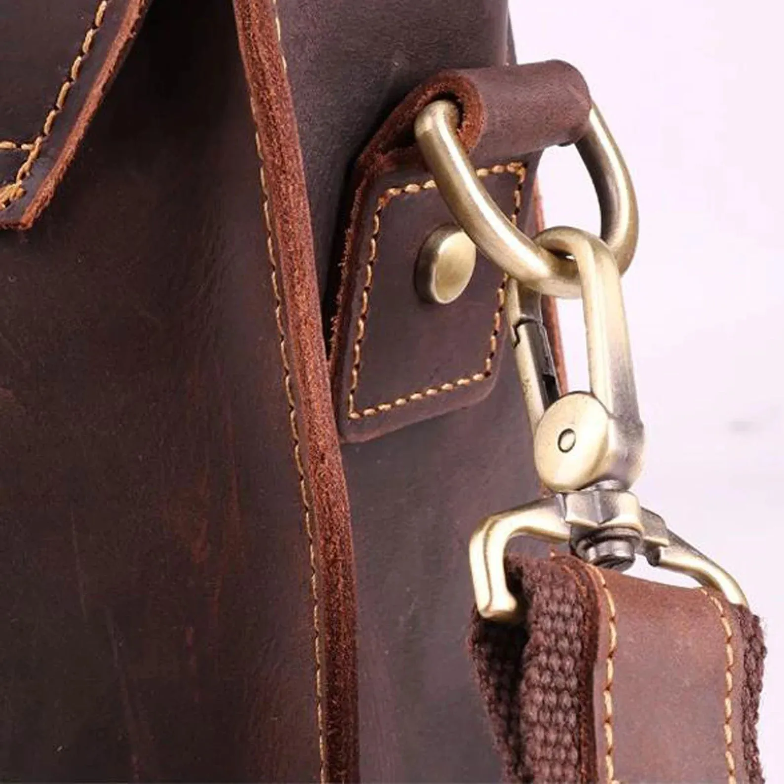 buffalo Leather bag | Leather Laptop bag