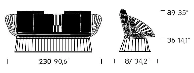 Cala - 3-Place Sofa