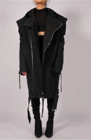 Canvas Coat with Zippers