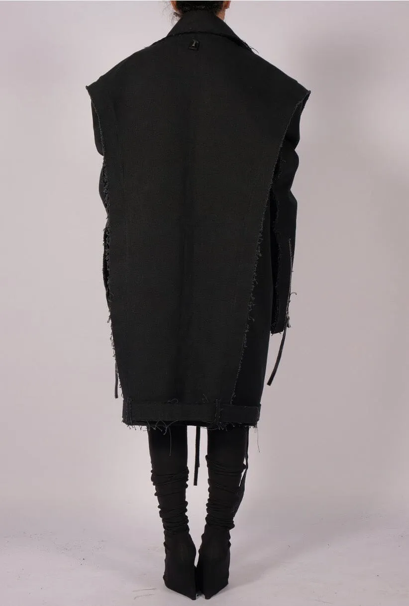Canvas Coat with Zippers