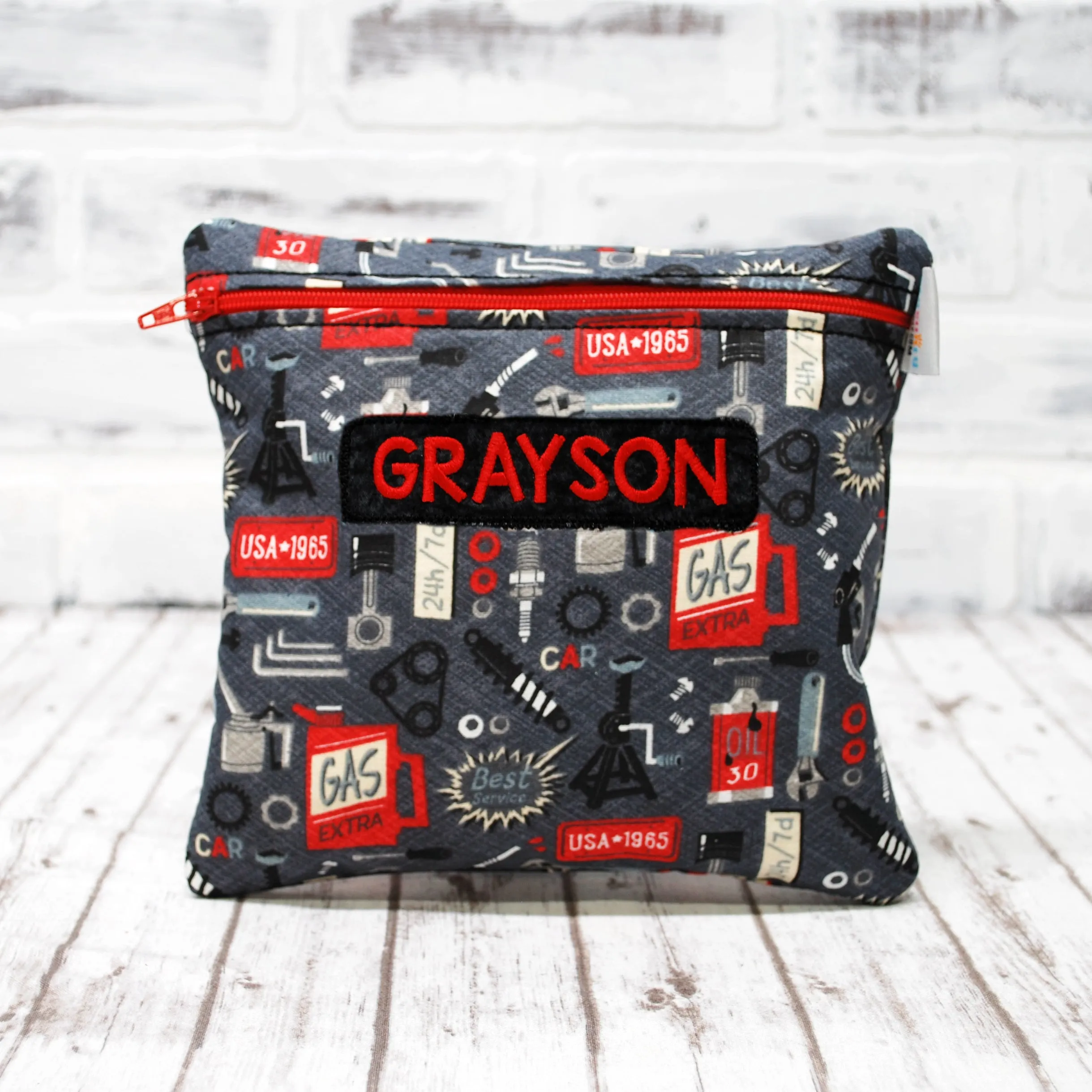 Car Mechanic Personalized Reusable Food Bag