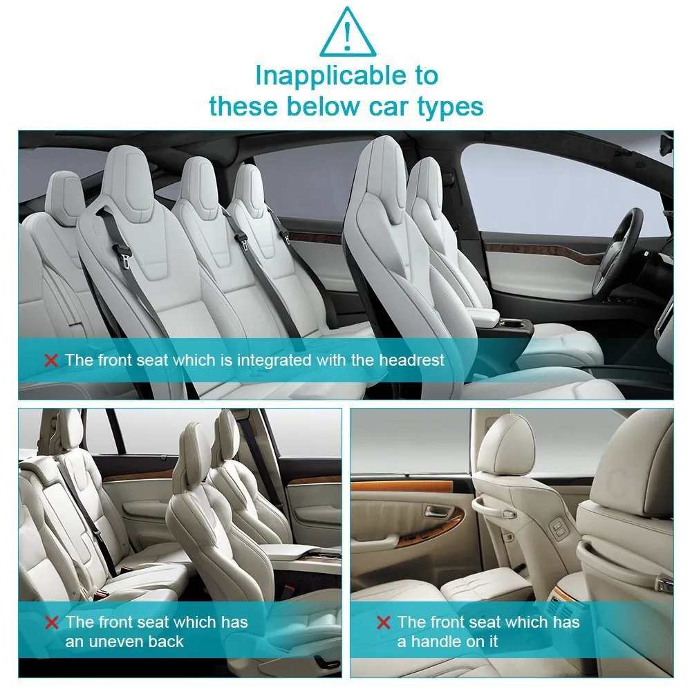Car Organisers Waterproof Seat Back Protectors with 10