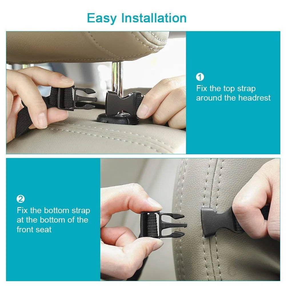Car Organisers Waterproof Seat Back Protectors with 10