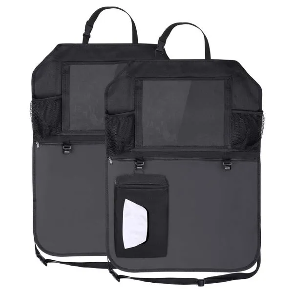 Car Organisers Waterproof Seat Back Protectors with 10