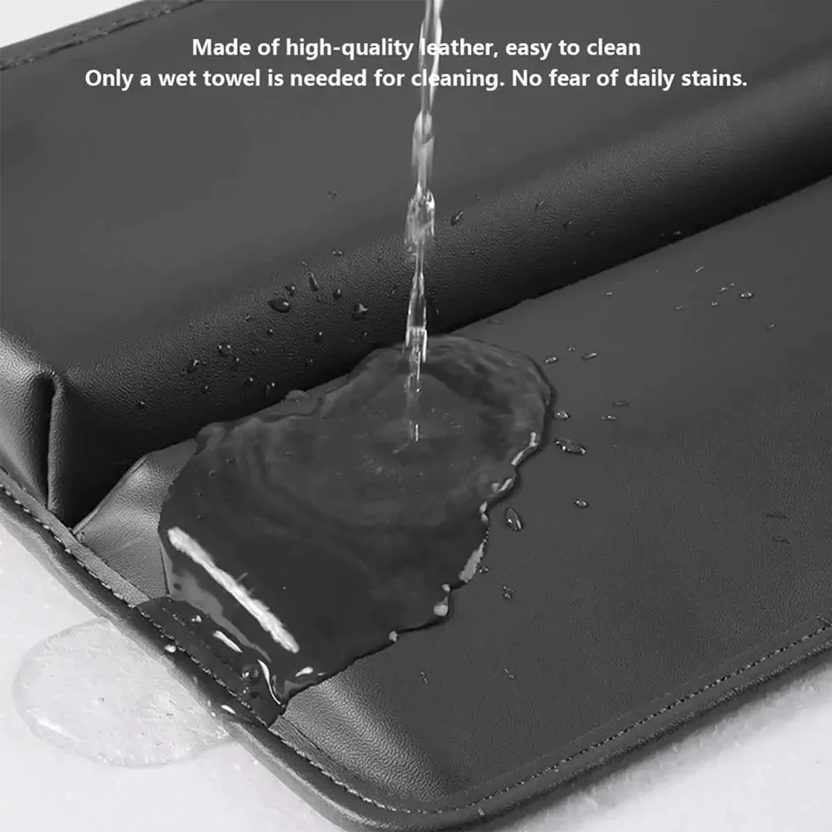 Car Seat Gap Filler Organizer, Custom-Fit For Car, Multifunctional PU Leather Console Side Pocket Organizer for Cellphones, Cards, Wallets, Keys WAUE226