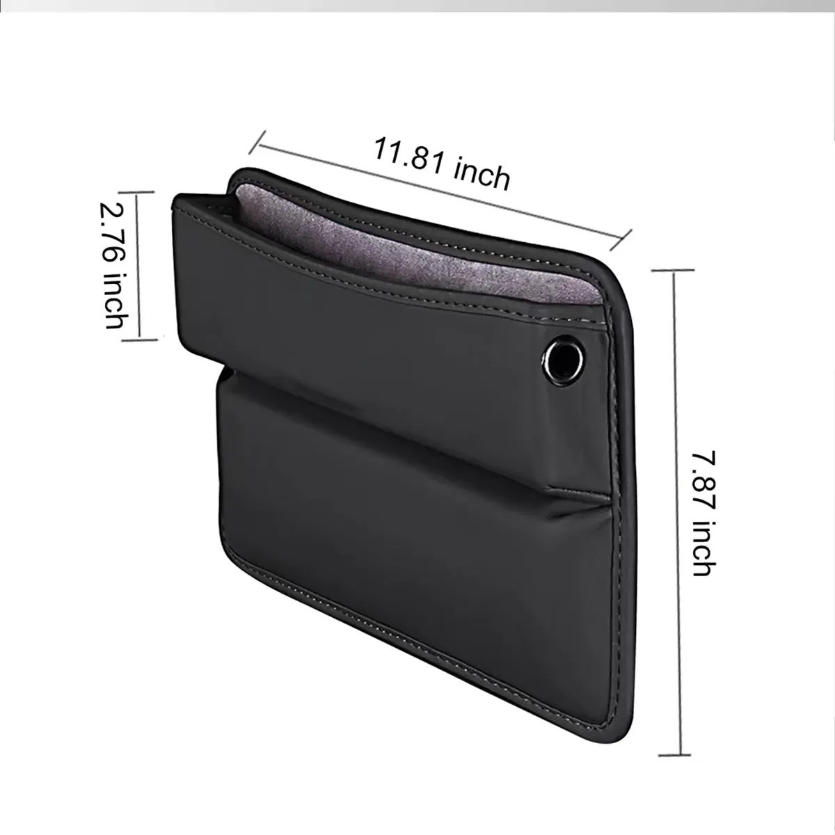 Car Seat Gap Filler Organizer, Custom-Fit For Car, Multifunctional PU Leather Console Side Pocket Organizer for Cellphones, Cards, Wallets, Keys WAUE226