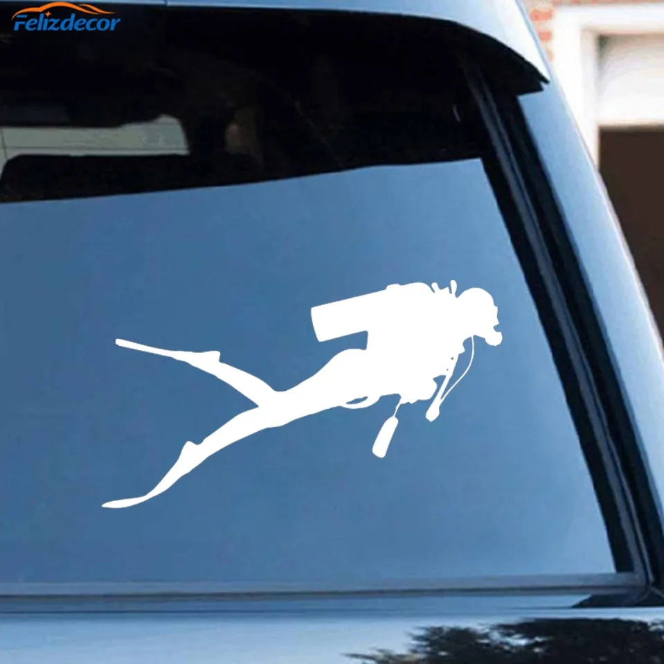 Car Sticker: Scuba Man