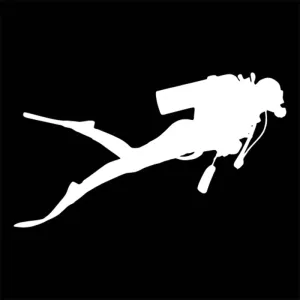 Car Sticker: Scuba Man