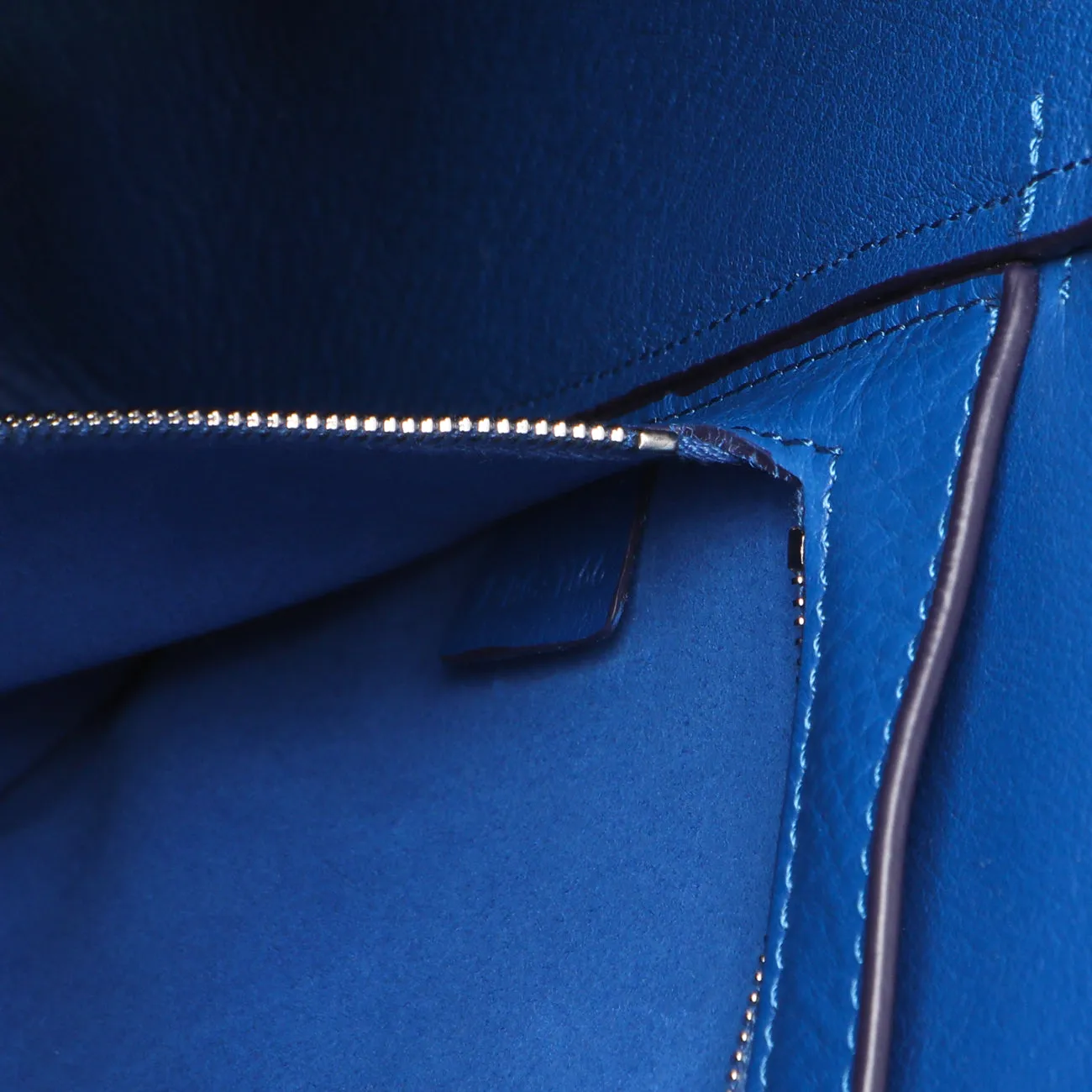 Celine Blue Suede Sangle Bucket Bag