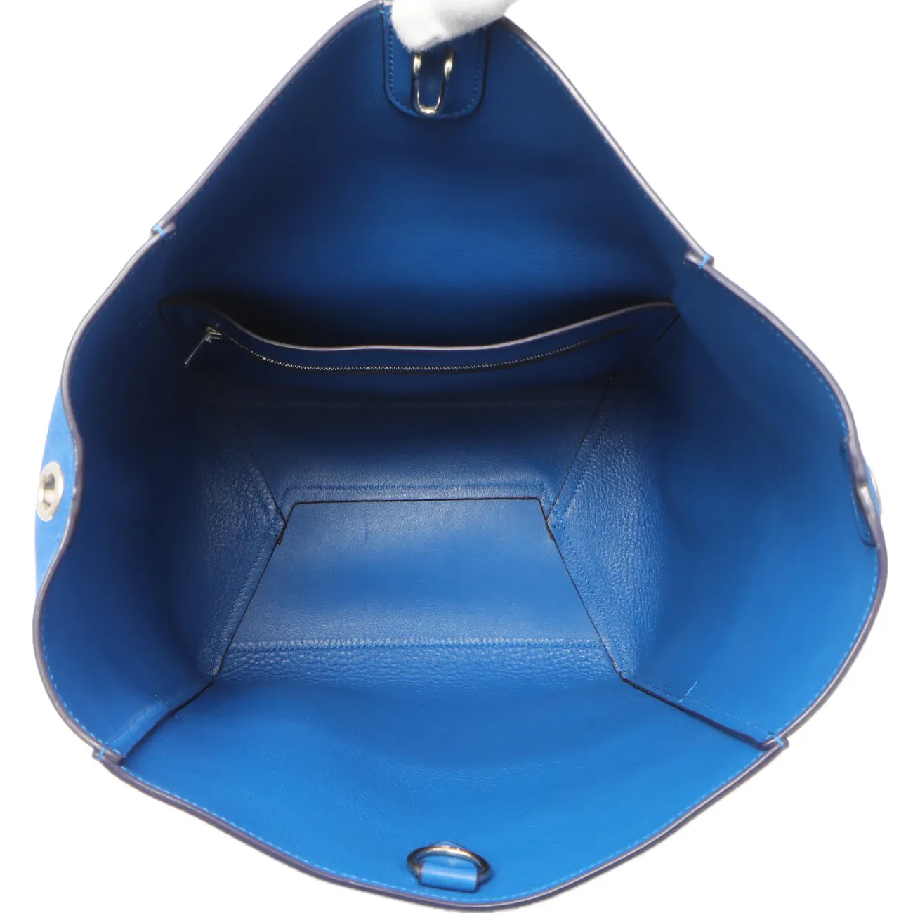 Celine Blue Suede Sangle Bucket Bag