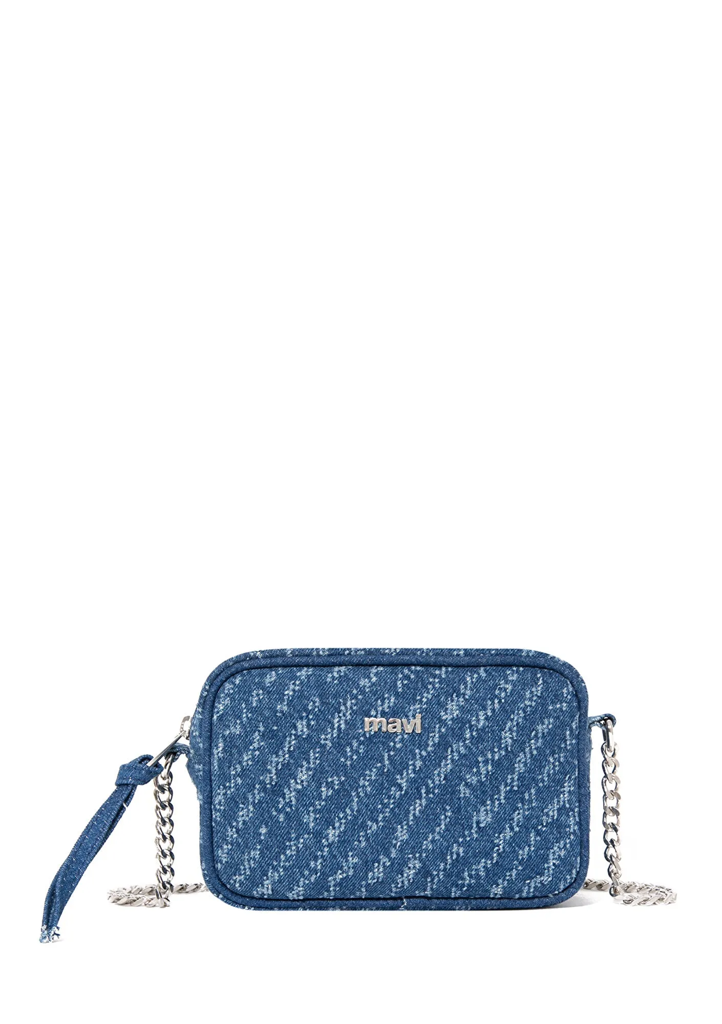 Chain Strap Detailed Indigo Bag