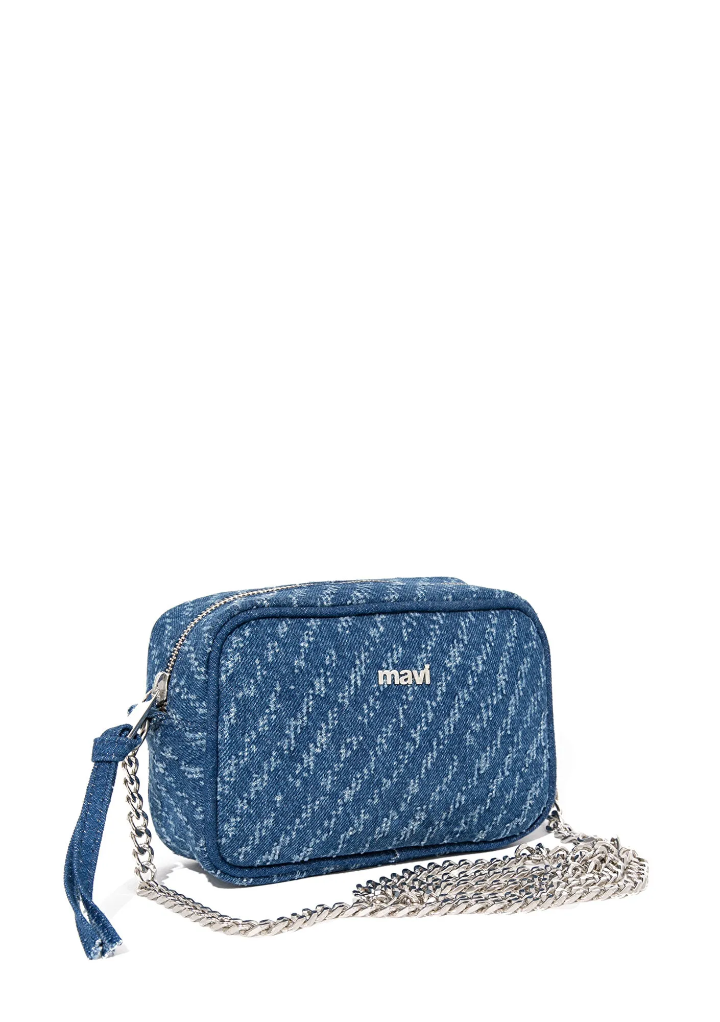 Chain Strap Detailed Indigo Bag