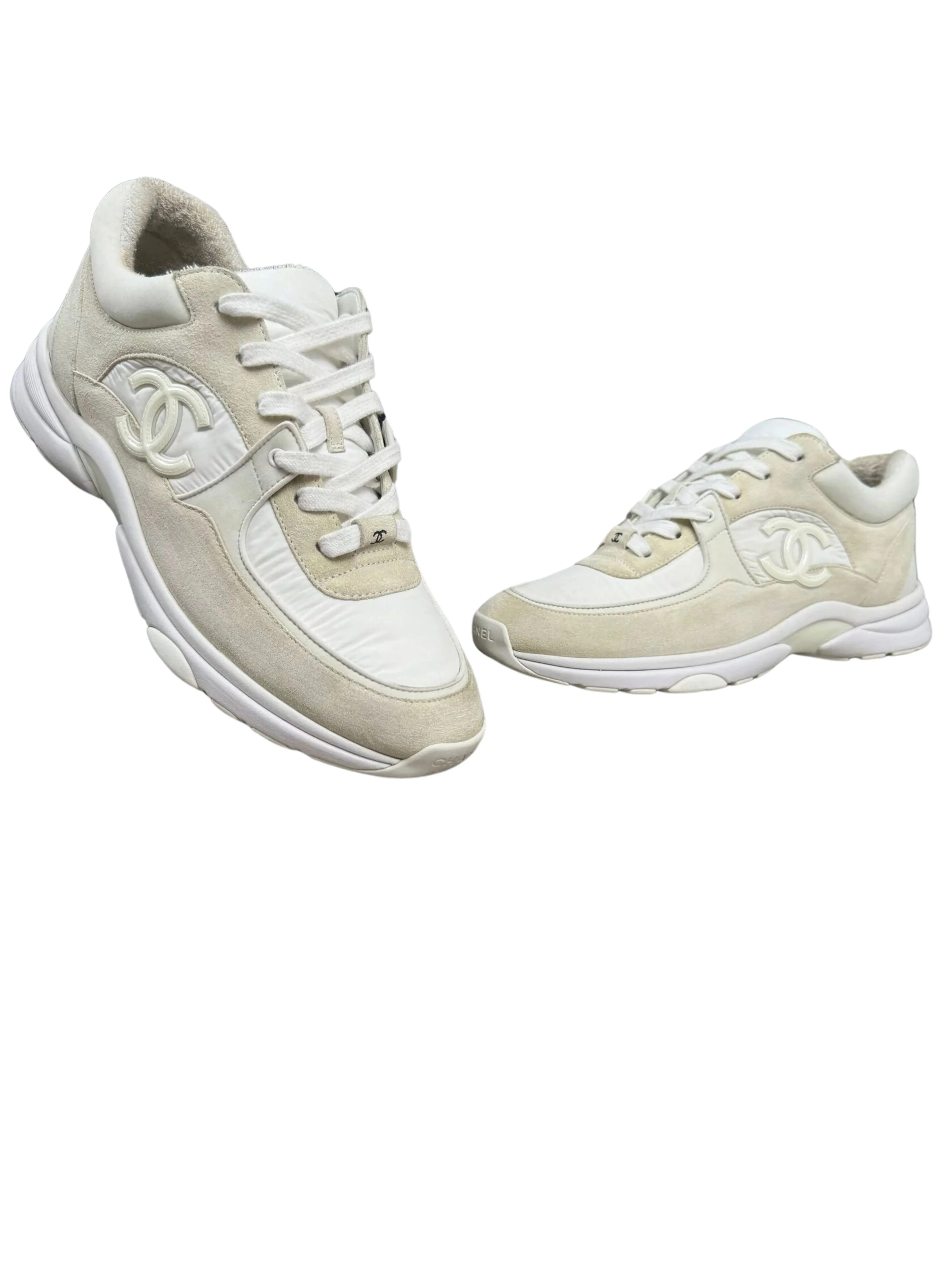 Chanel CC Runners Reflective Trainer - White
