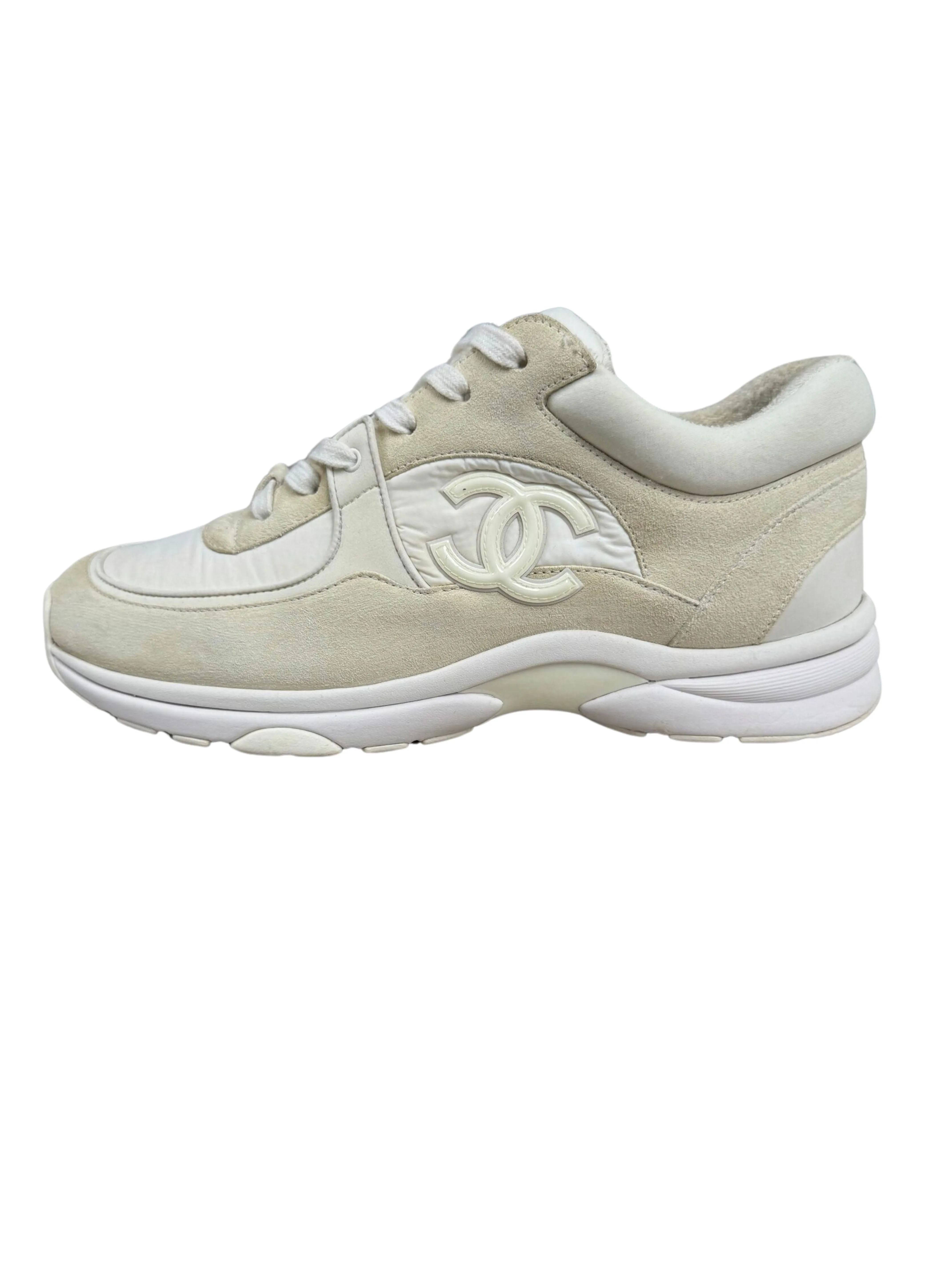 Chanel CC Runners Reflective Trainer - White