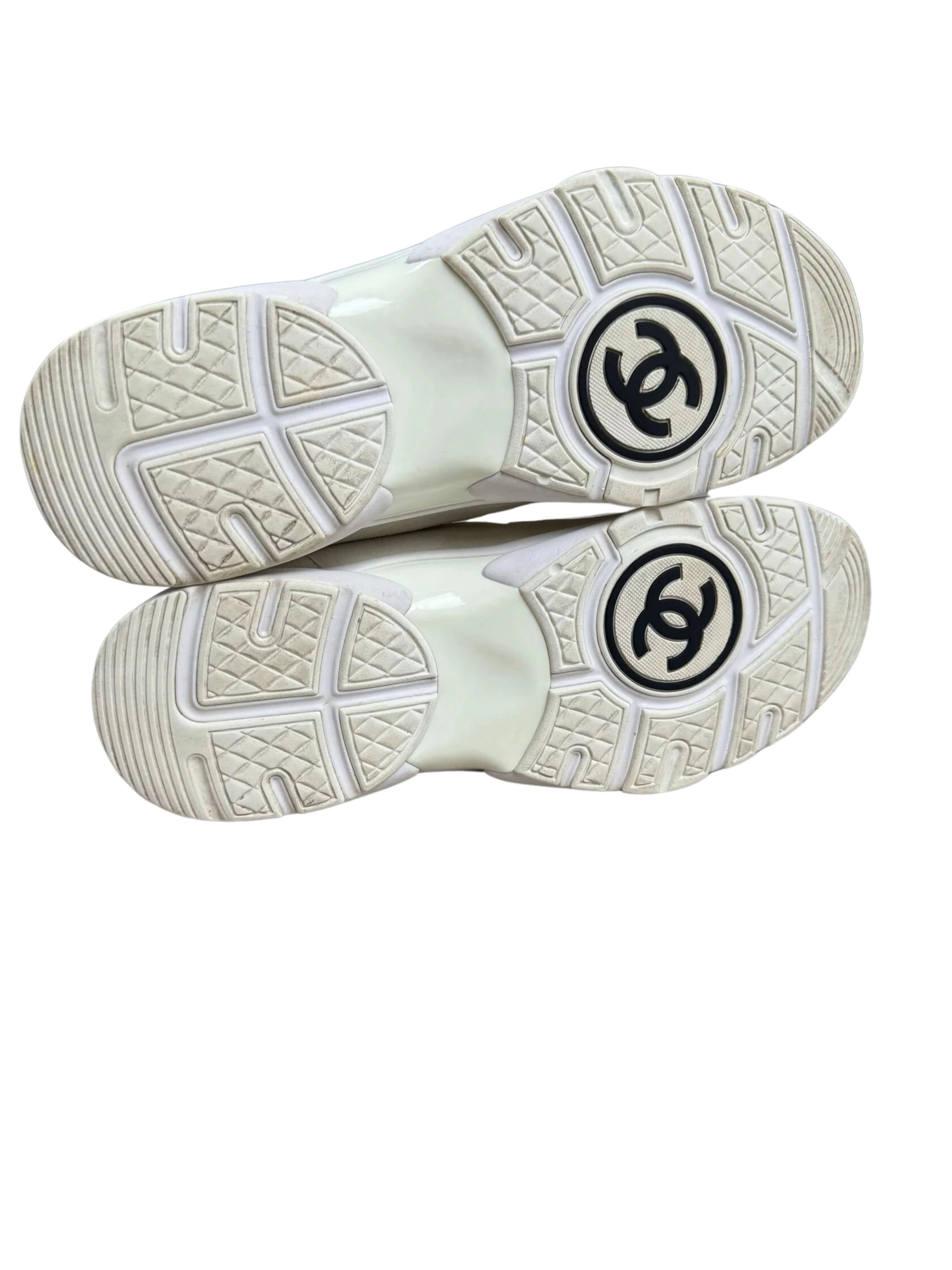 Chanel CC Runners Reflective Trainer - White