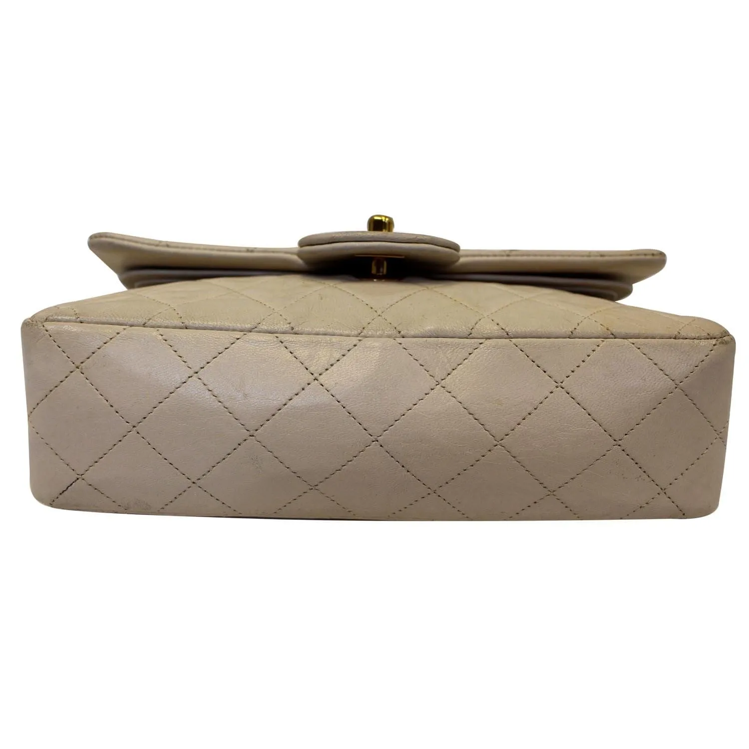 Chanel Classic Medium Double Flap Shoulder Bag Ivory