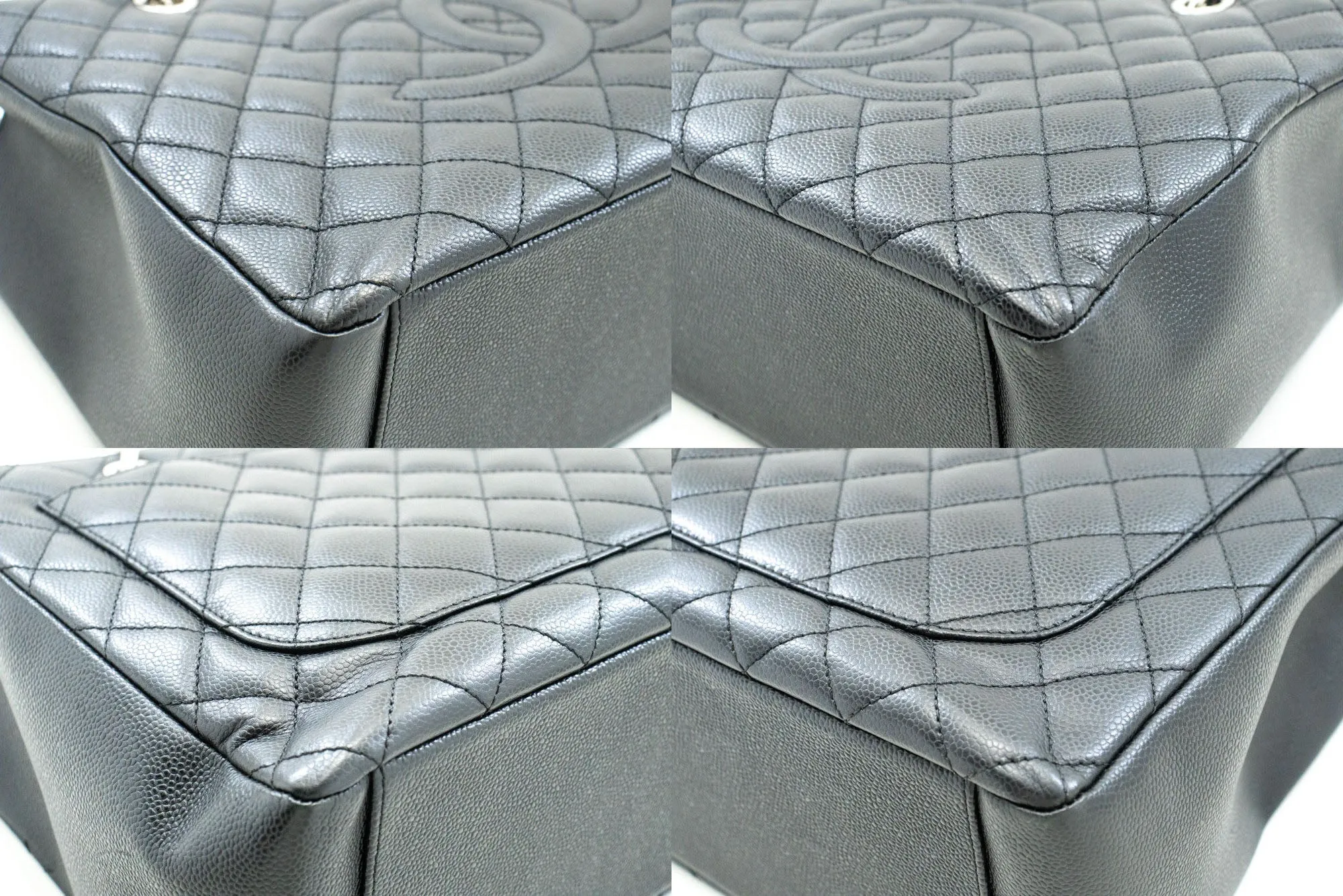 CHANEL Grained Calfskin GST 13" Grand Shopping Tote Chain Shoulder p30
