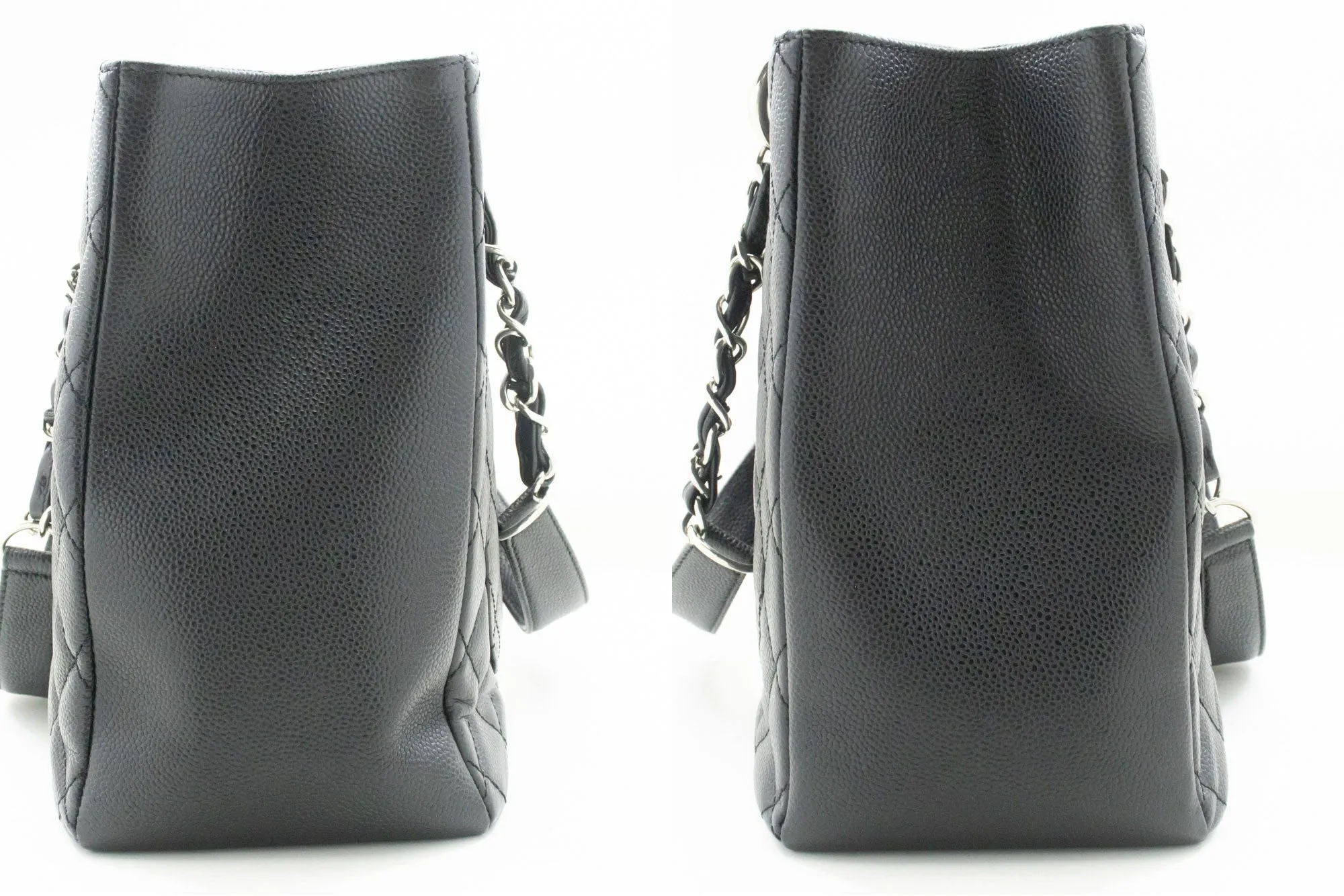 CHANEL Grained Calfskin GST 13" Grand Shopping Tote Chain Shoulder p30