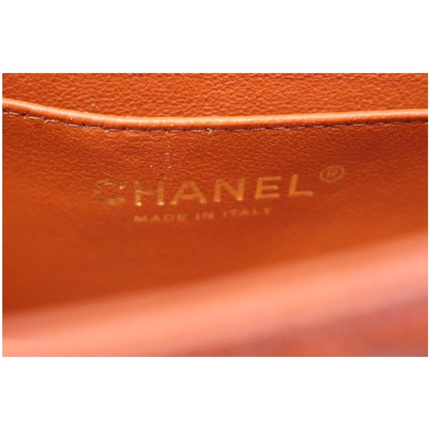 CHANEL Pearl Red Caviar Leather Mini Rectangular Flap Bag