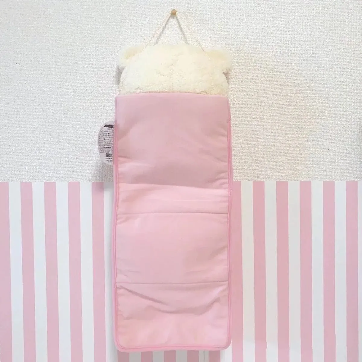 Charming Kawaii Rilakkuma Wall Hanging Storage Bag 🐻✨ | Large Capacity Korilakkuma Bear Organizer for Sundries & Gifts 🎁💖