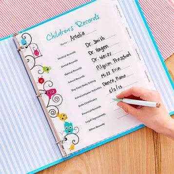 Children's Records Organizer Kit