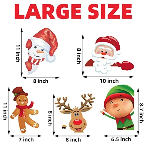Christmas Decorations - Christmas Window Clings Christmas Decorations Indoor Christmas Decorations Clearance Snowflakes Christmas Window Decorations Stickers for Home Office Classroom