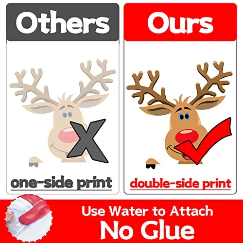 Christmas Decorations - Christmas Window Clings Christmas Decorations Indoor Christmas Decorations Clearance Snowflakes Christmas Window Decorations Stickers for Home Office Classroom