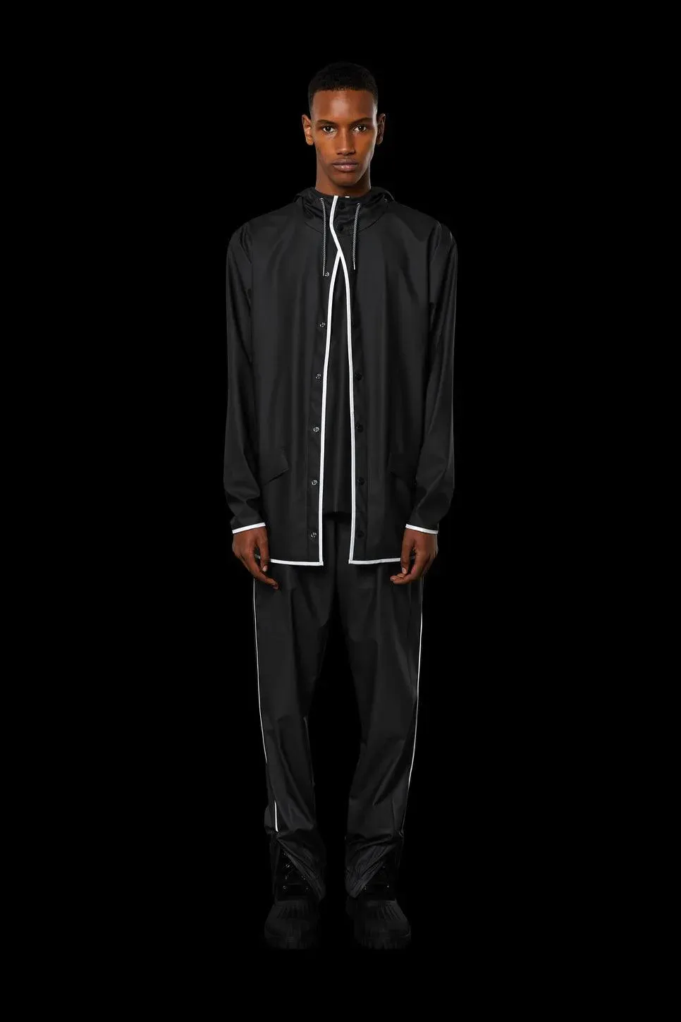 Chubasquero unisex Black Reflective