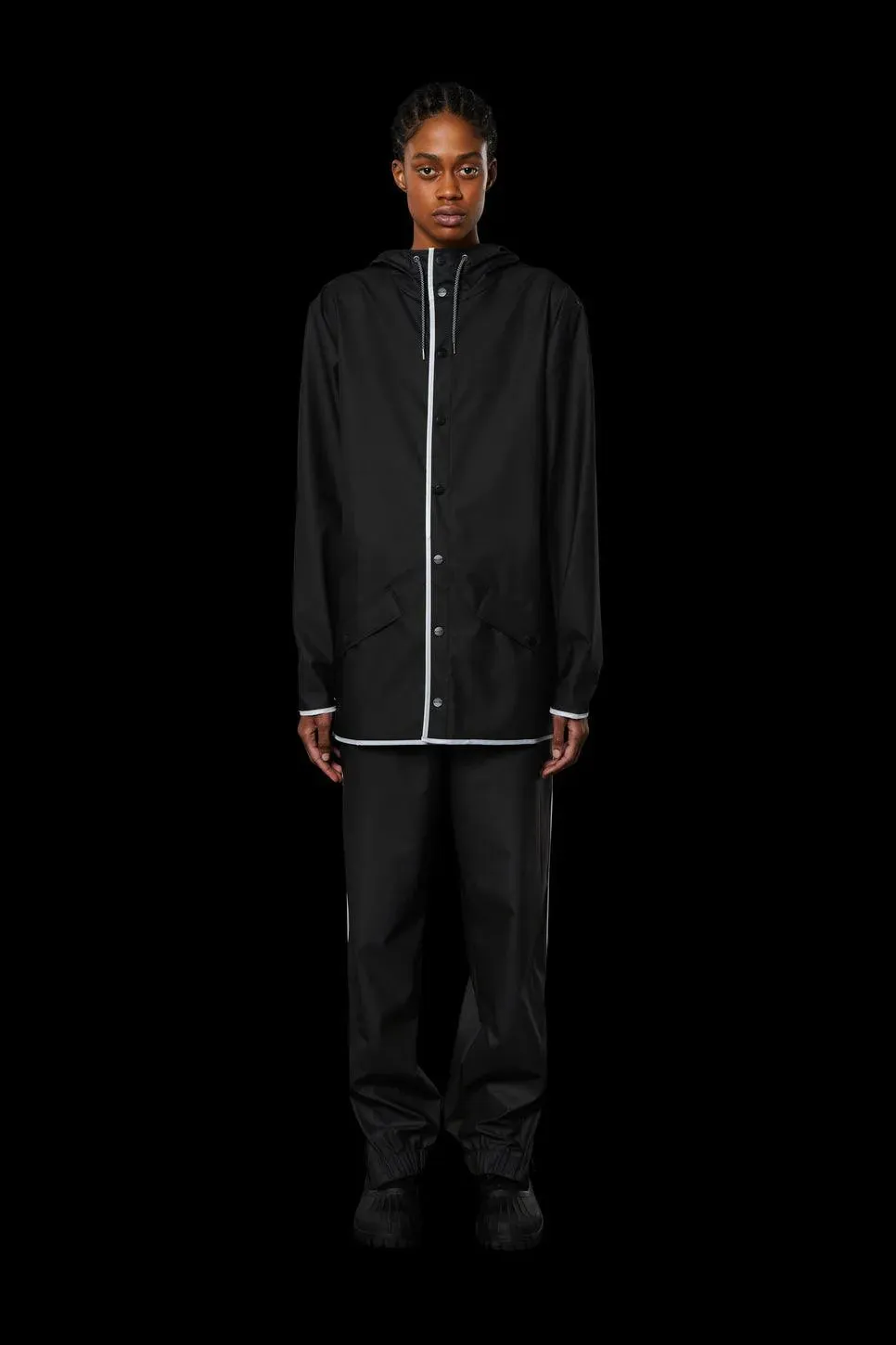 Chubasquero unisex Black Reflective