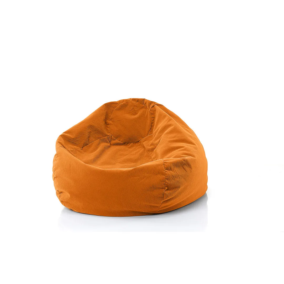 Classic Bean Bag Trule Size: Medium Body Fabric: Orange Microfiber Suede Corduroy