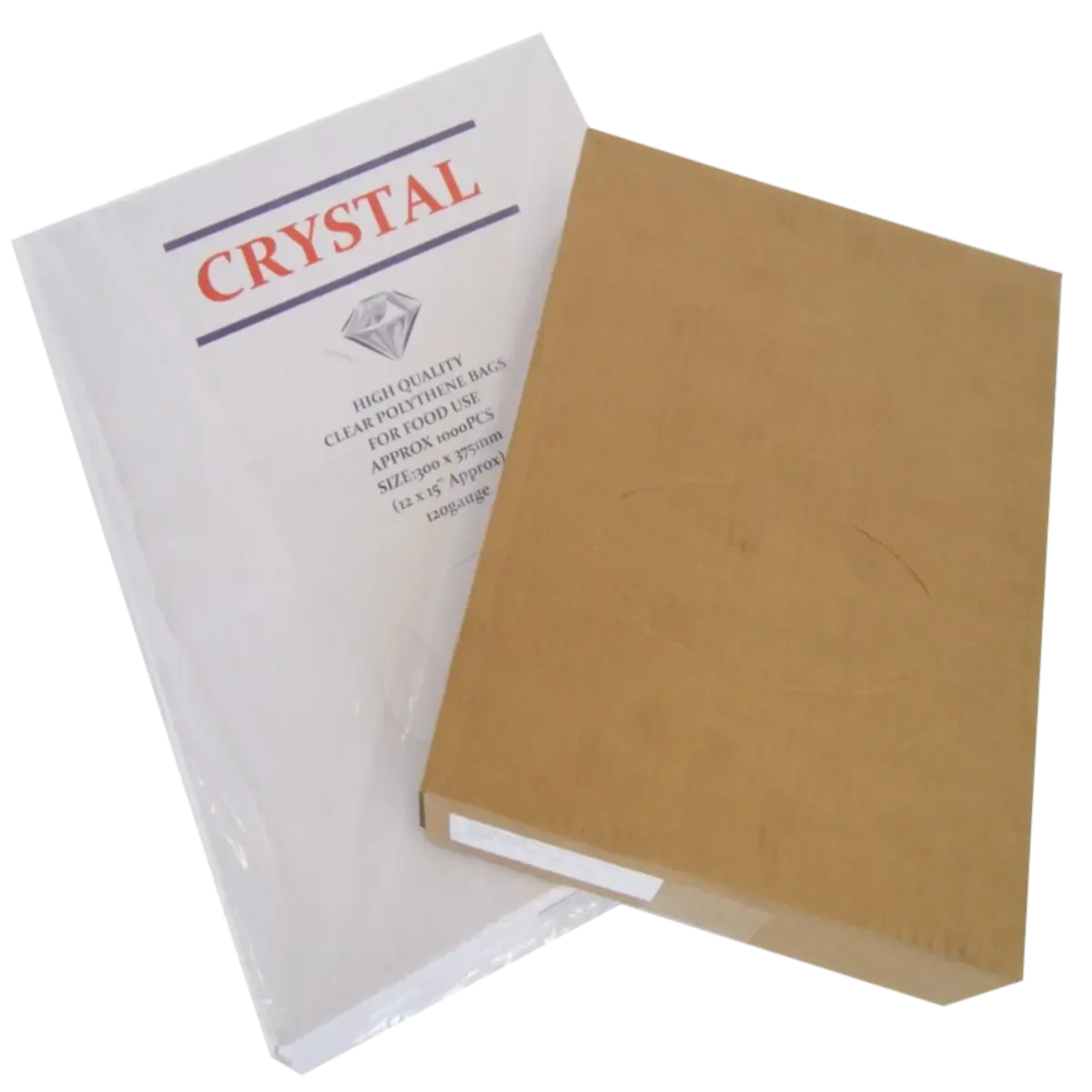 Clear Packaging Bags Plain Polythene LDPE 120G